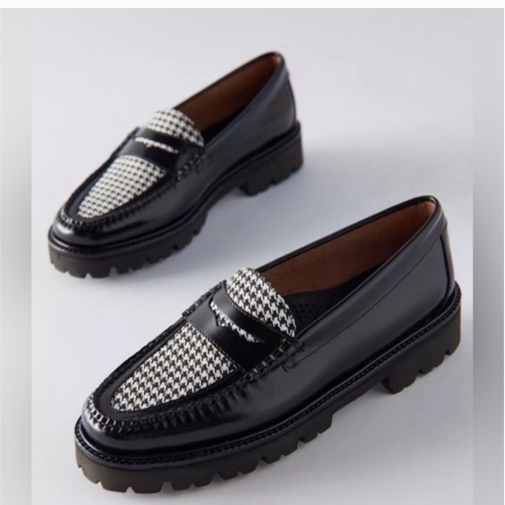 G.H. Bass&co houndstooth lug sole Weejuns